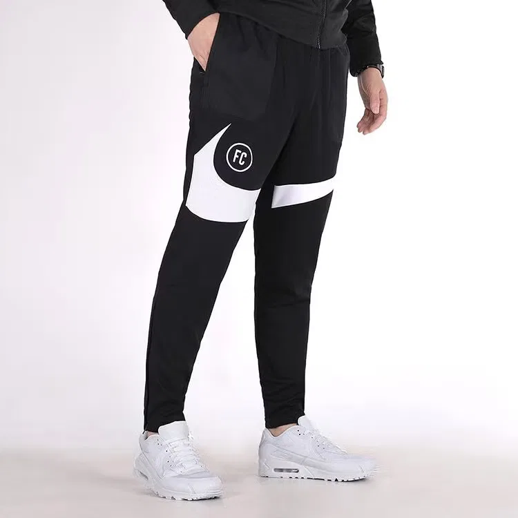 Штаны тренировочные футбольные с логотипом Nike, черный — фото 3