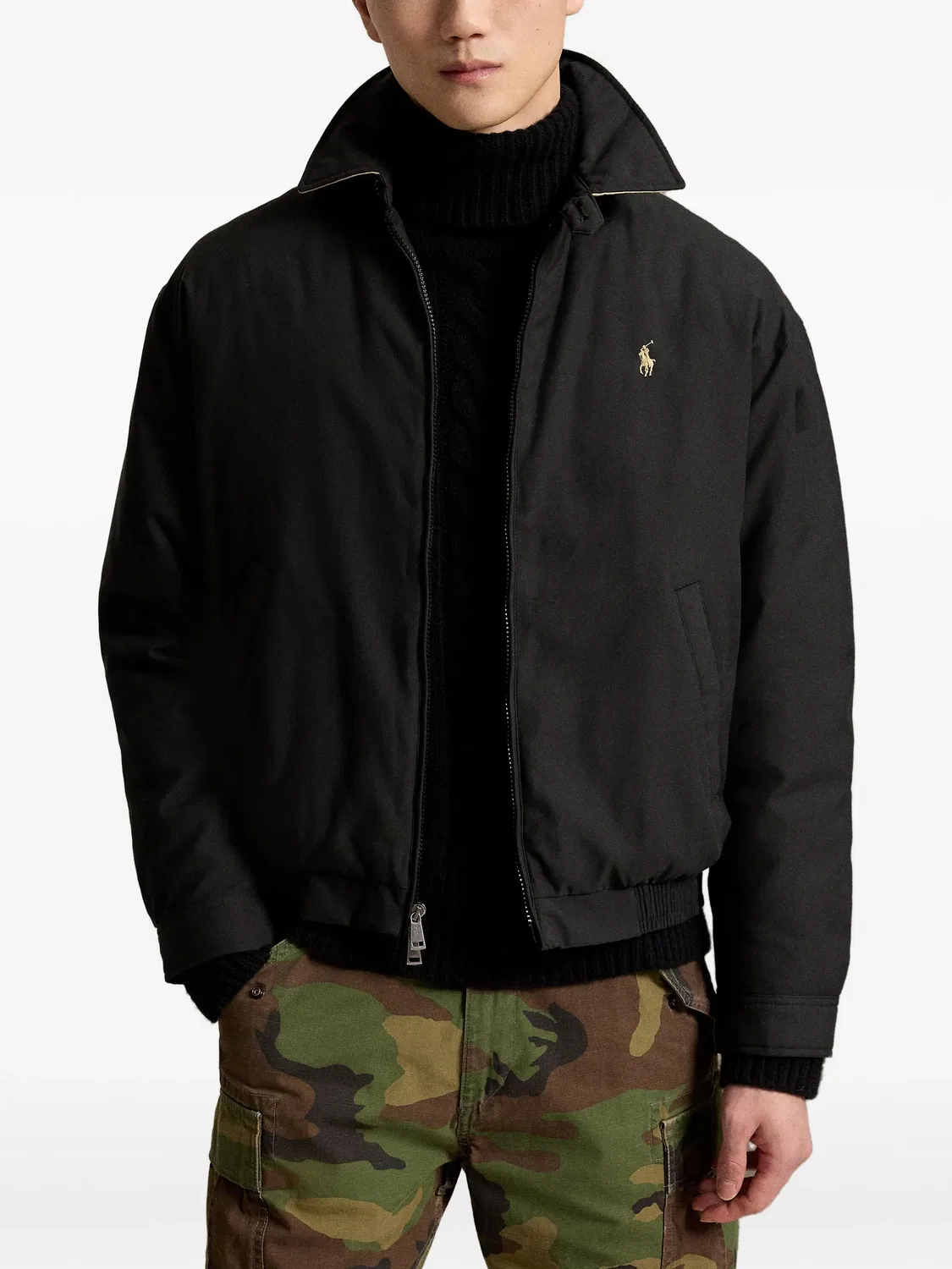 Куртка-рубашка черная Polo Ralph Lauren, черный — фото 2