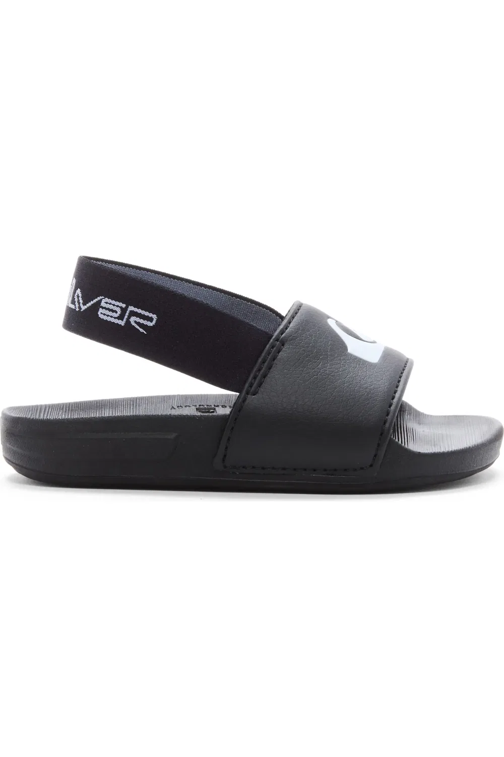 Детские сандалии-слайды с регулируемым ремешком Sunset Slingback Quiksilver, черный — фото 2