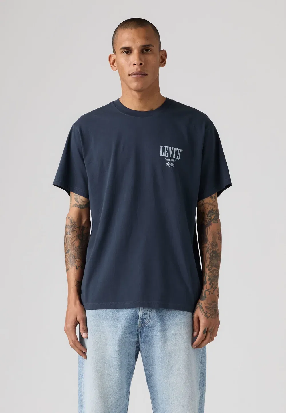 Футболка свободного кроя с принтом Levi'S, Nightfall Navy — фото 2