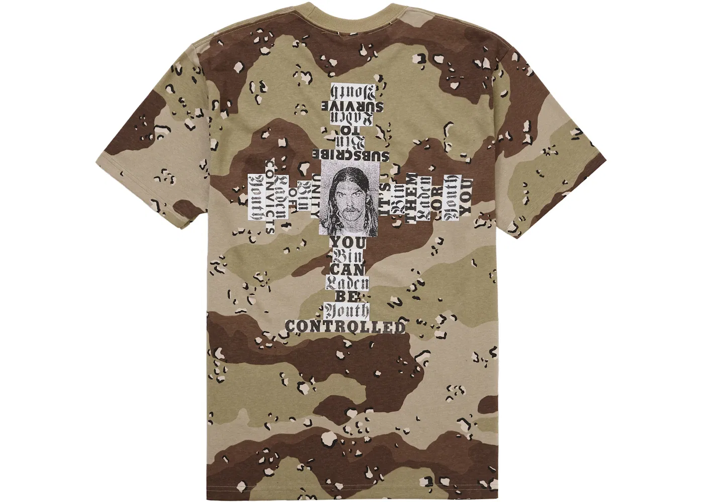 Мужская футболка с принтом Supreme, Chocolate Chip Camo