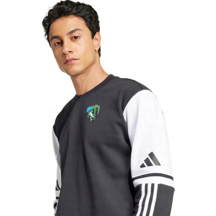 Свитшот мужской с круглым вырезом Kocaelispor JE2780 SQ25 Sw Crew Sweatshirt adidas, Черный — фото 2