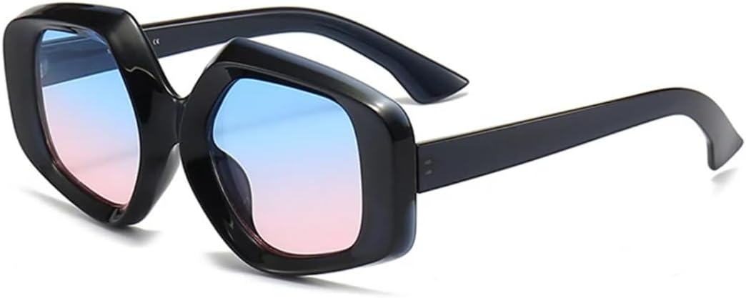 

Модные солнцезащитные очки «кошачий глаз» с градиентным переходом цвета для женщин и мужчин, защита от УФ-излучения UV400, ретро-леопардовый принт TVTBBVV, Dark Blue Blue Pink