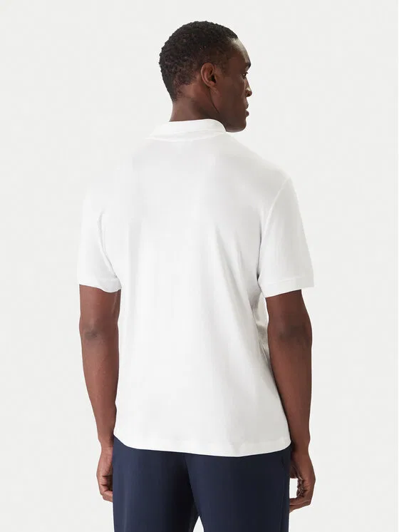Поло Lacoste Regular Fit, мужское, однотонное, белый — фото 3