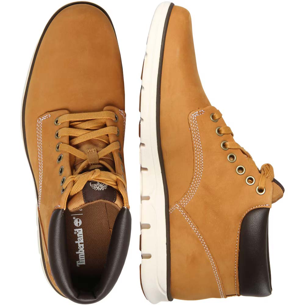 Мужские ботинки Timberland Bradstreet кожаные на шнуровке, горчичный — фото 4