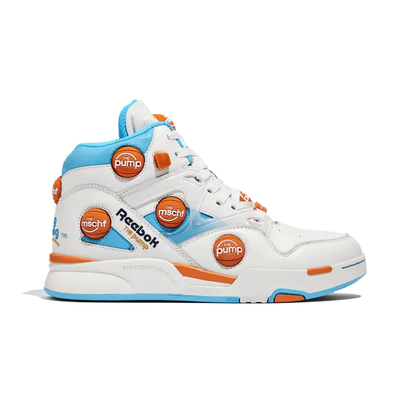 

Кроссовки MSCHF x Pump Omni Zone IX, белый/оранжевый