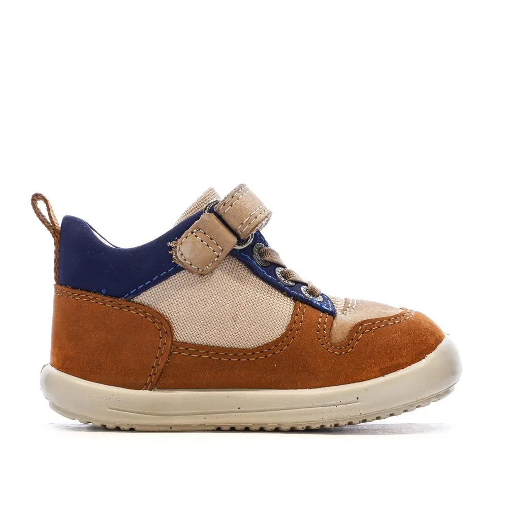 Детские кроссовки с высоким верхом Bottillon Kickers, Braun / Dunkelbraun — фото 3