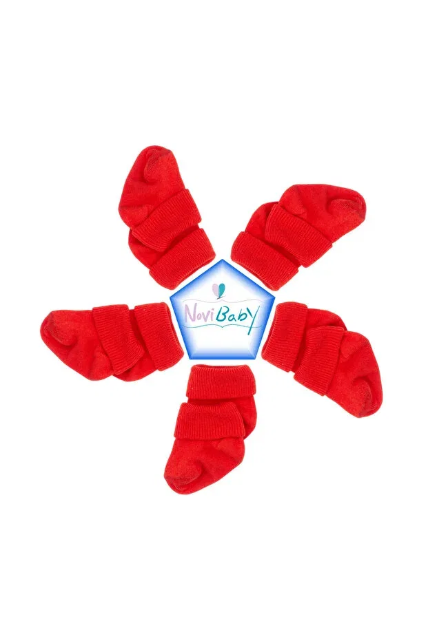 Детские носки для новорожденных хлопковые набор 5 пар Basics Novibaby, Rudy — фото 3