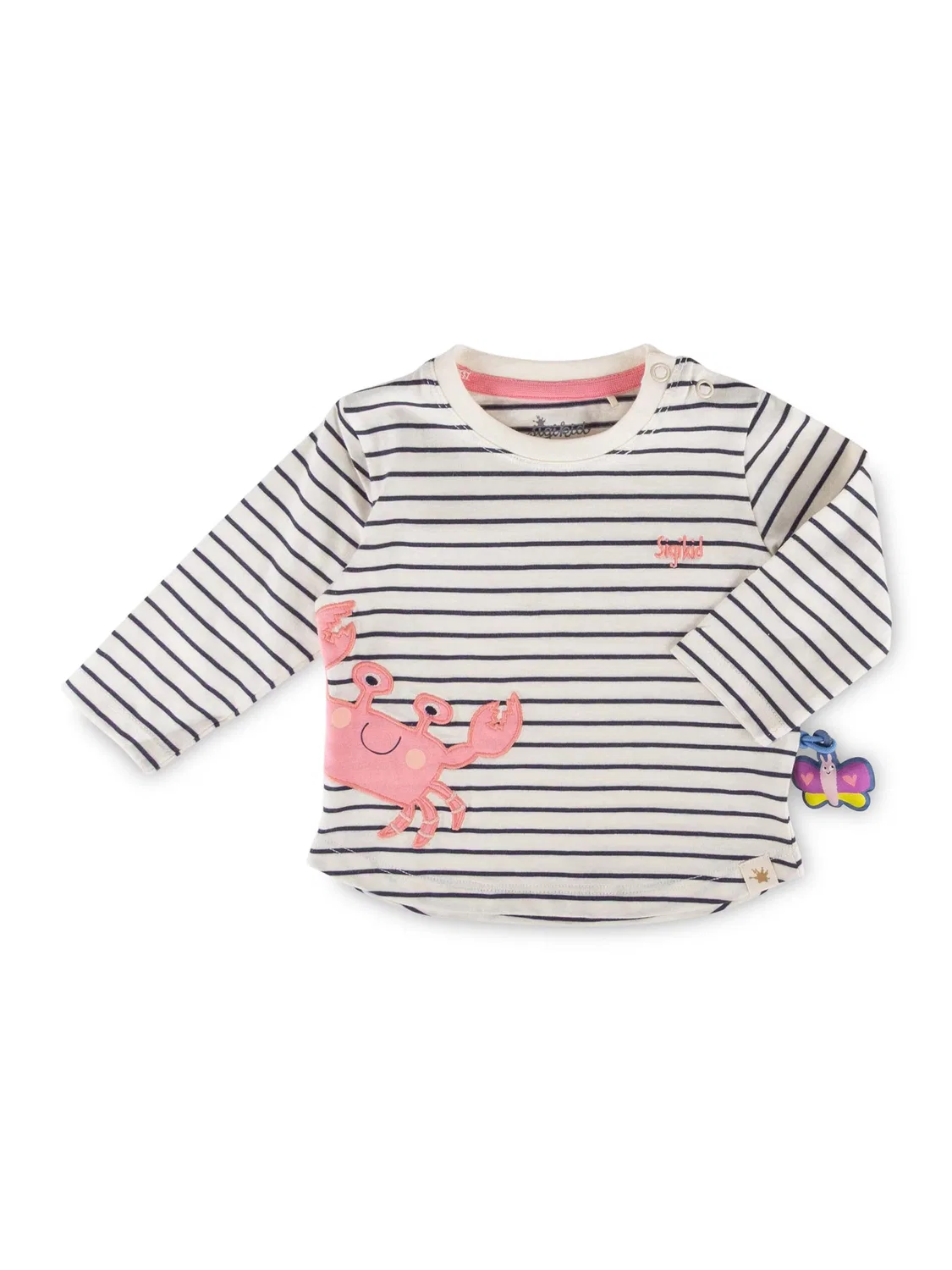 Рубашка Sigikid Langarmshirt Summer Vibes белого цвета