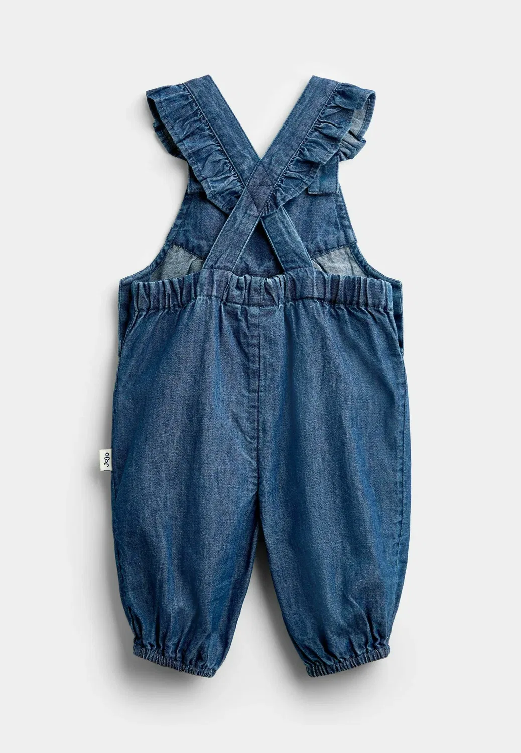 Вышитый комбинезон - боди Jojo Maman Bébé, Chambray Blue Floral — фото 4