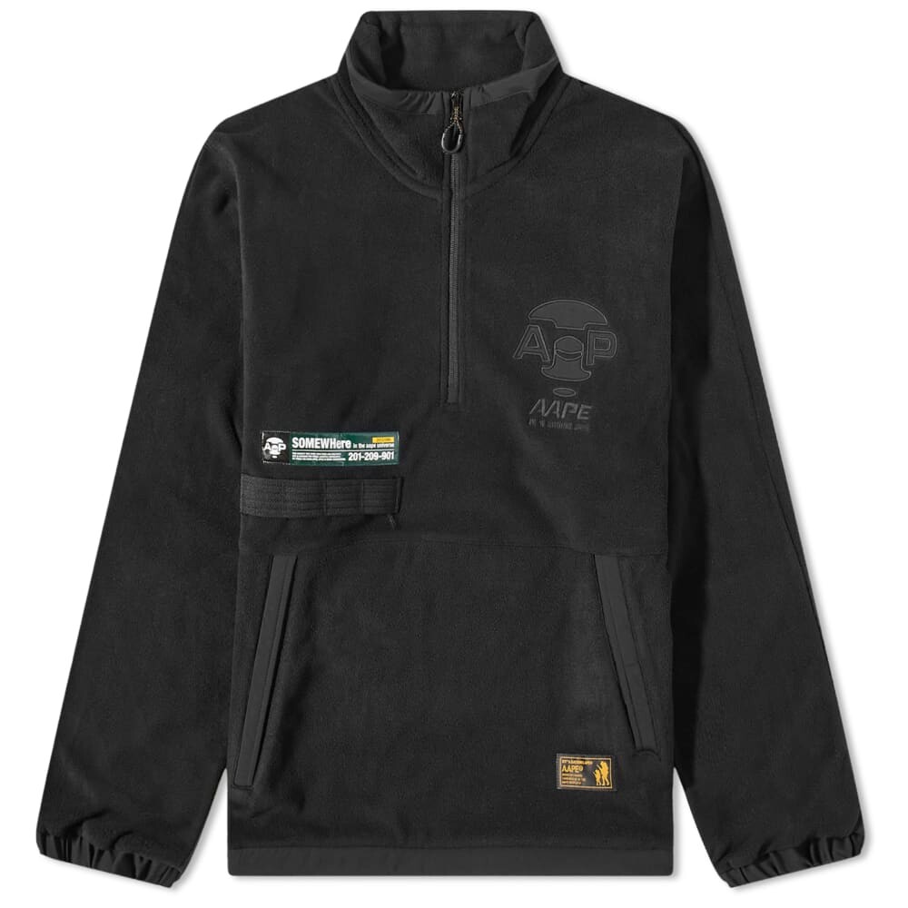 

Флисовая куртка APE с молнией до половины AAPE by A Bathing Ape, Черный, Флисовая куртка APE с молнией до половины AAPE by A Bathing Ape