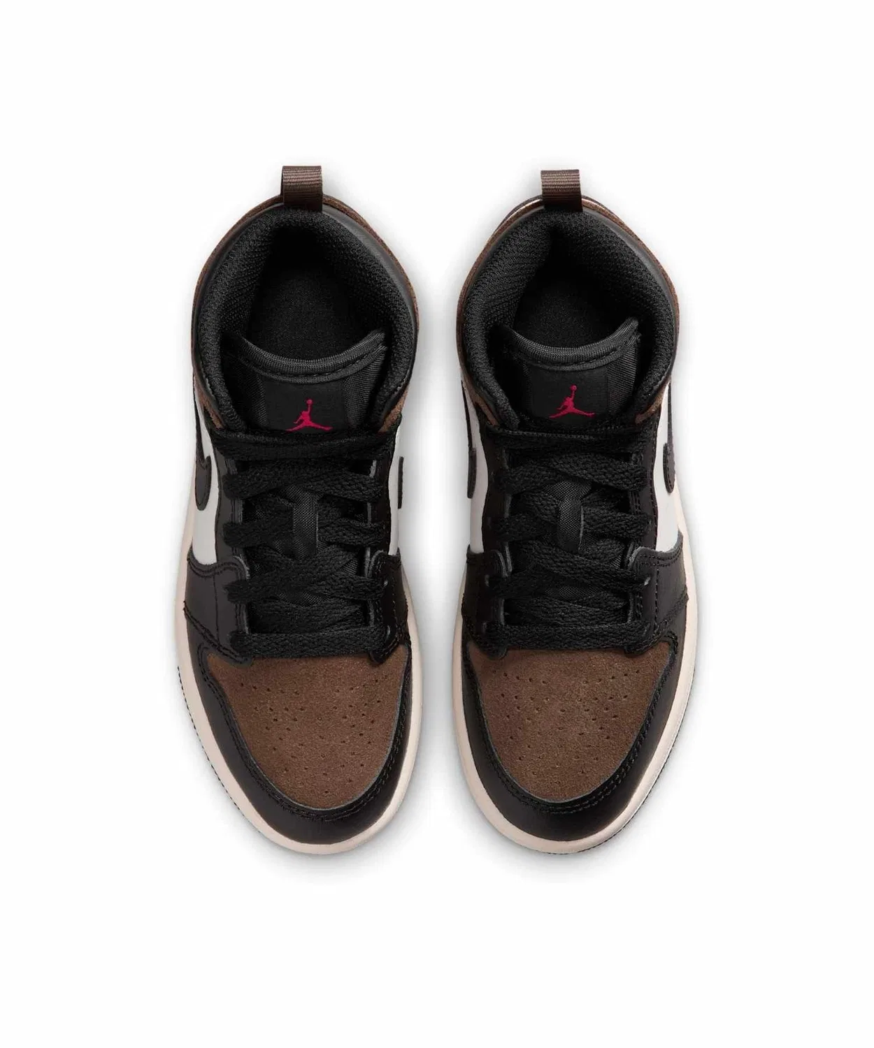 Детские кроссовки с высоким берцем Jordan 1 Mid Little Kids' Shoes JORDAN BRAND, Black — фото 4