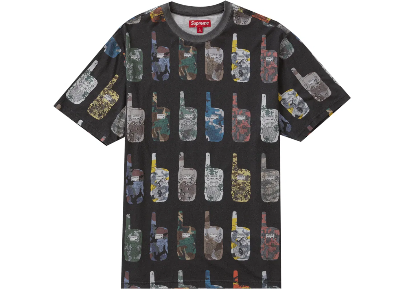 Мужская футболка Supreme Walkie Talkie S/S Top, Black