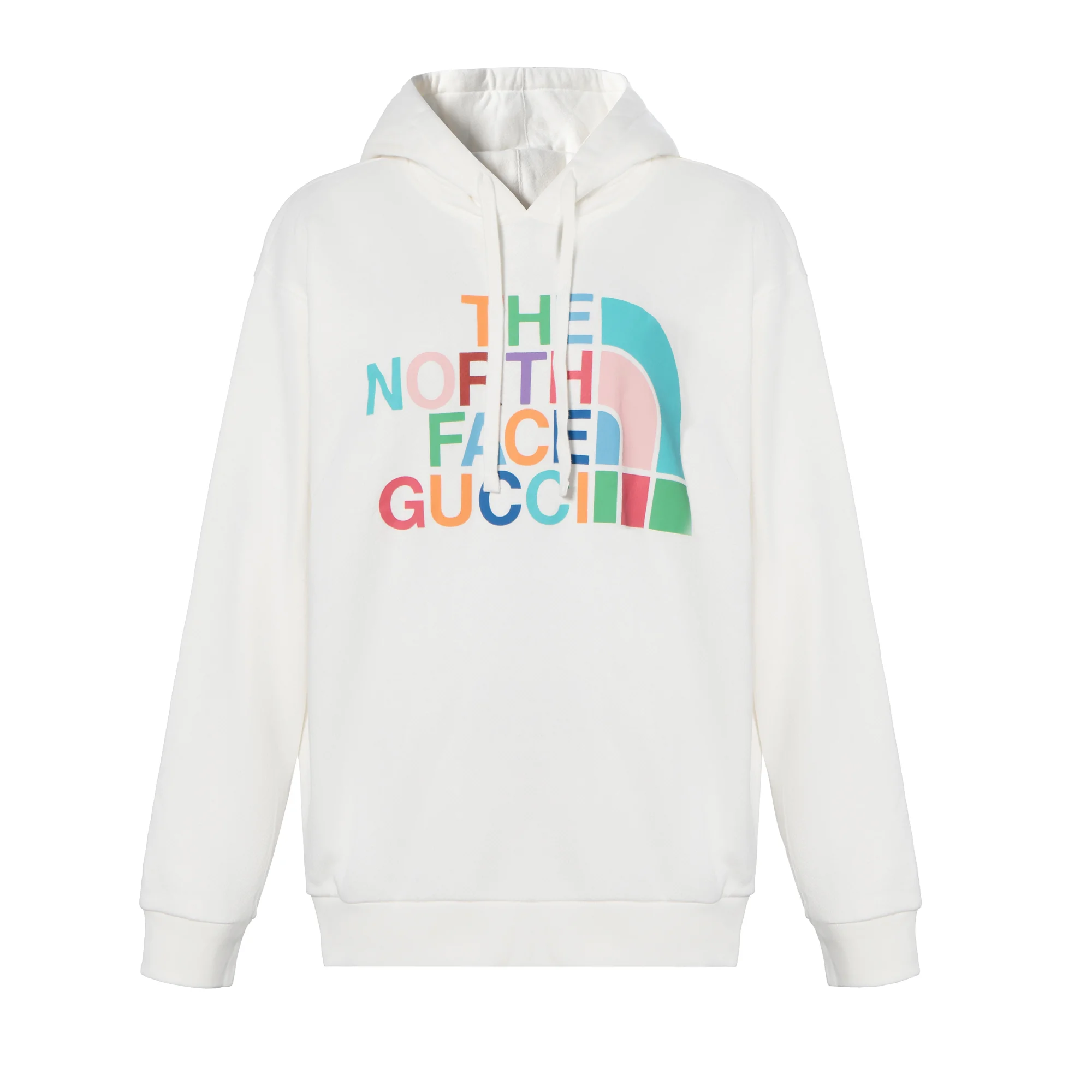 Толстовка Gucci The North Face из хлопка, коллаборация, офф-уайт/мультиколор