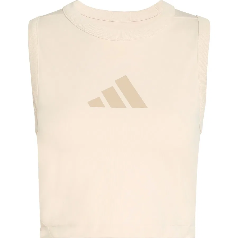 Спортивный топ без рукавов с принтом adidas Z.N.E. Tank, Кремовый — фото 3