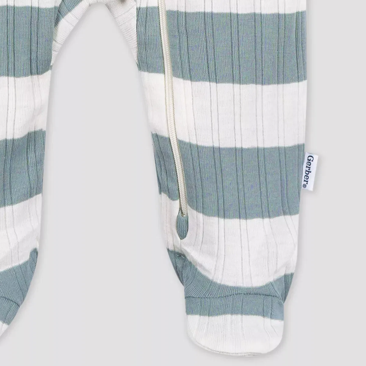 Детский боди-комбинезон с длинным рукавом Striped Sleep N' Play Gerber Childrenswear, Blue — фото 3