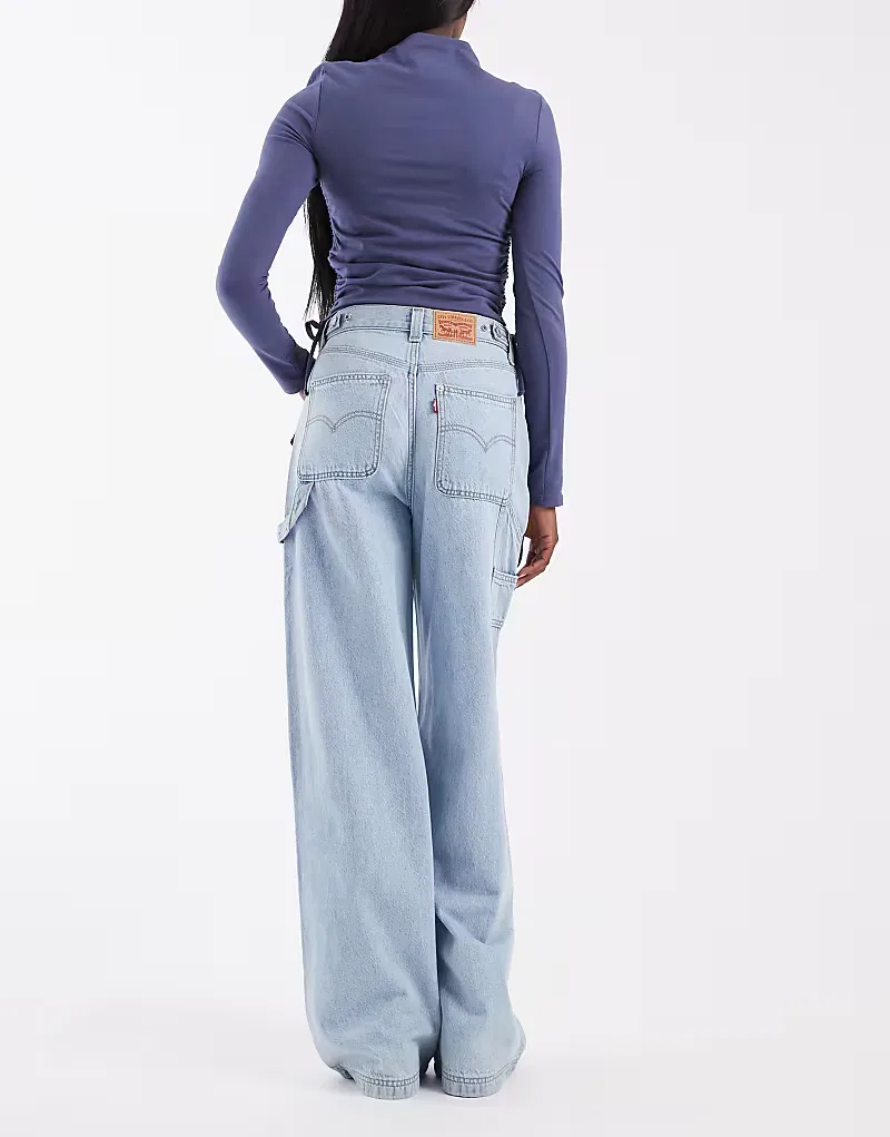 Джинсы Levi's Cinch Baggy Denim светло-голубой — фото 2