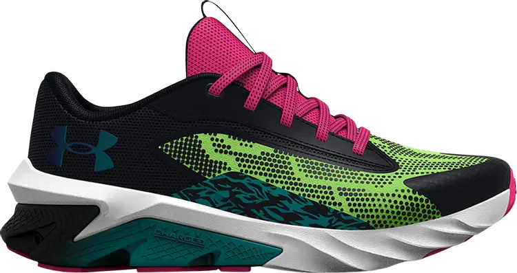 

Кроссовки Under Armour Scramjet 4 Wild GS Black Quirky Lime, черный