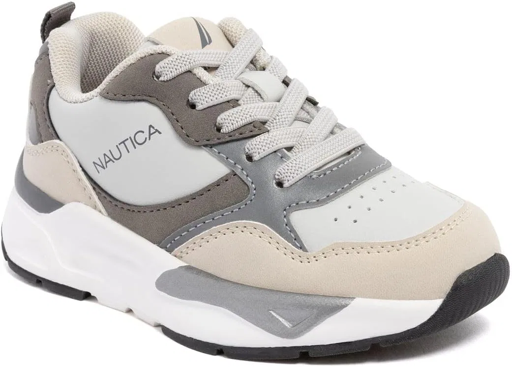 Детские кроссовки с легким дышащим сетчатым верхом Nautica, Grey Multi