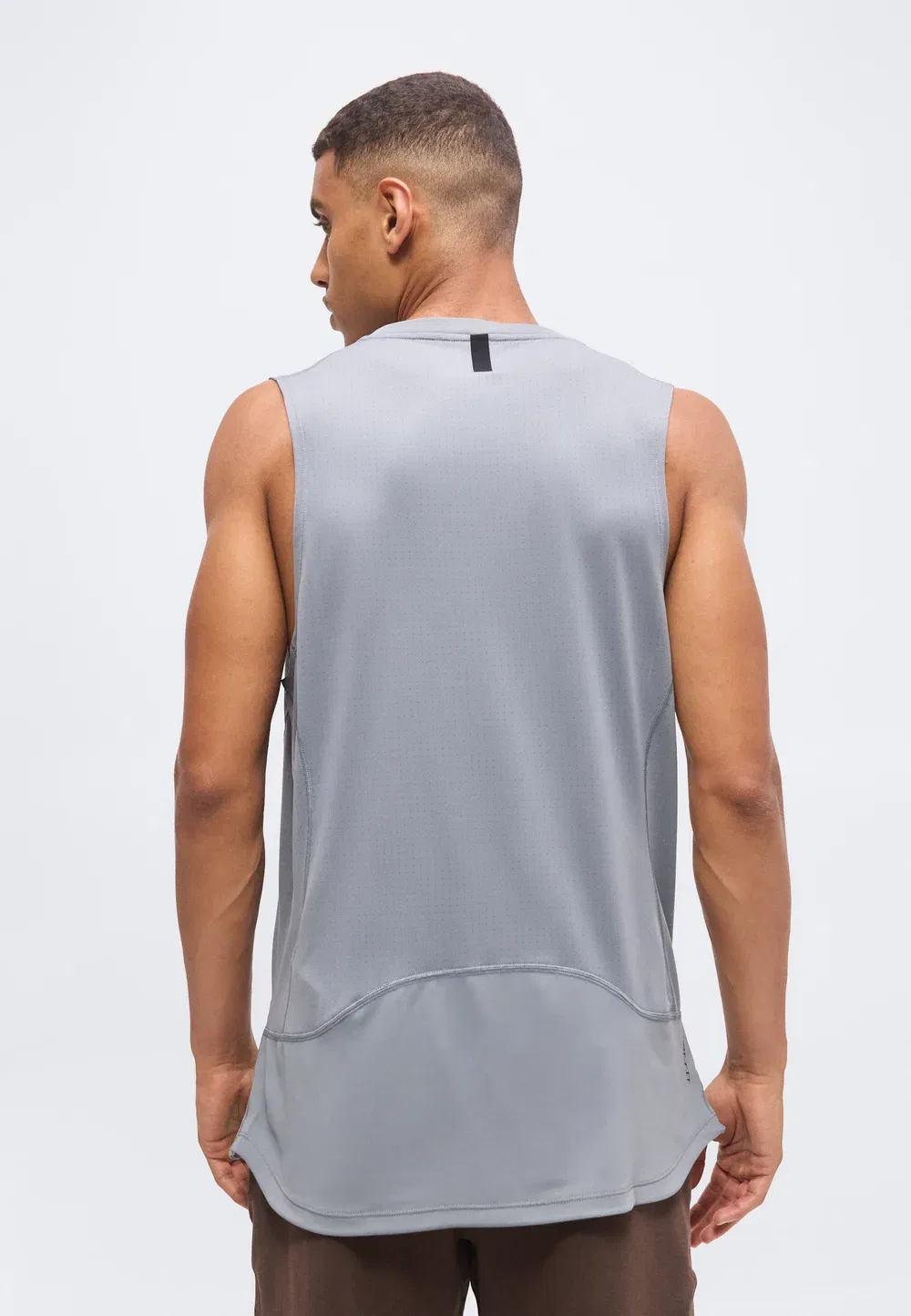 M np df npt tank - top Nike Performance, Smoke Grey/Black — фото 3