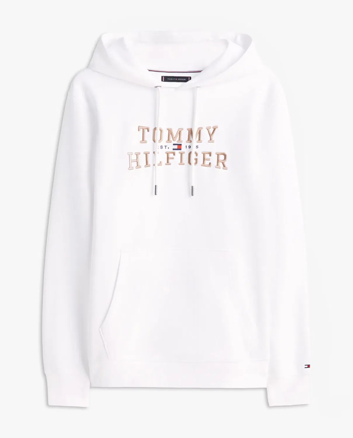 Мужская худи с капюшоном без молнии Tommy Hilfiger, Blanco — фото 4
