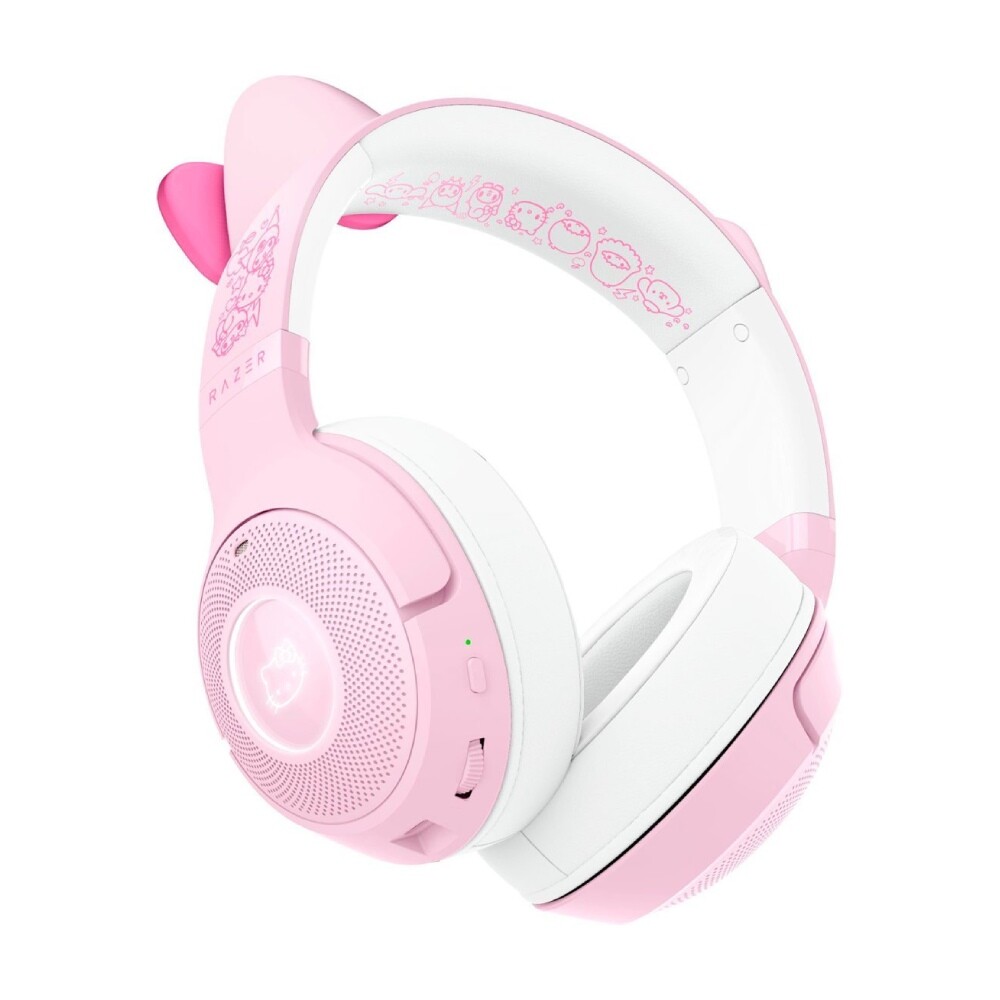 Гарнитура игровая беспроводная Razer Kraken Kitty V2 BT, Hello Kitty & Friends Edition, розовый/белый — фото 2