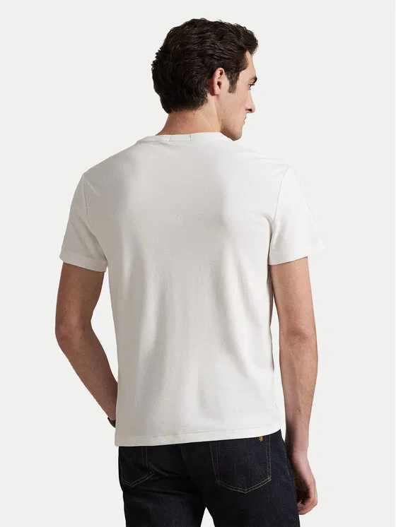 Футболка slim fit Polo Ralph Lauren, белый — фото 3