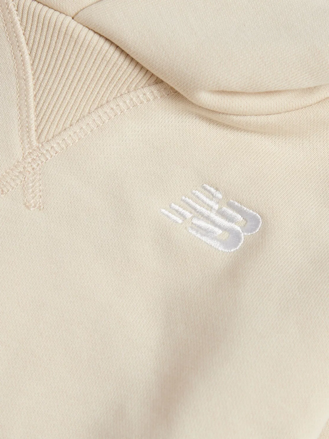 Худи New Balance Natural Small Logo FT, натуральный — фото 3