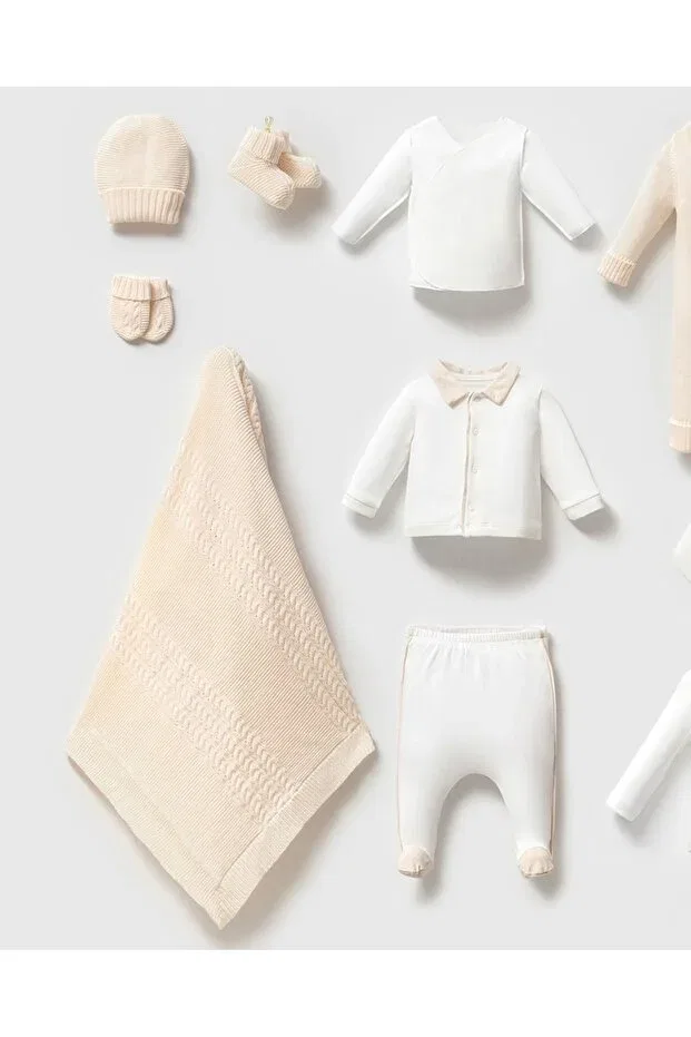 Детский комплект одежды для новорожденных трикотажный Rudolph Mert Baby, Nude Color — фото 3