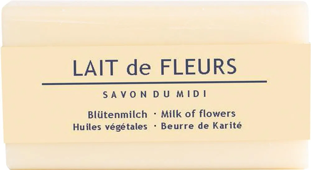 Мыло с маслом карите Lait de Fleurs, Savon du Midi, 12 шт. по 100 г