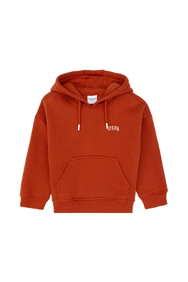 Детское худи для девочек базовое U.S. Polo Assn., Tile — фото 3
