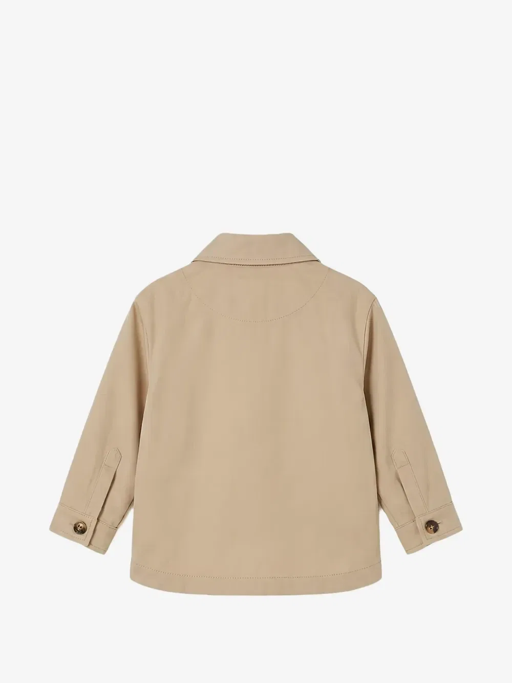 Рубашка-куртка с нашивкой в виде логотипа FF FENDI KIDS, бежевый — фото 2