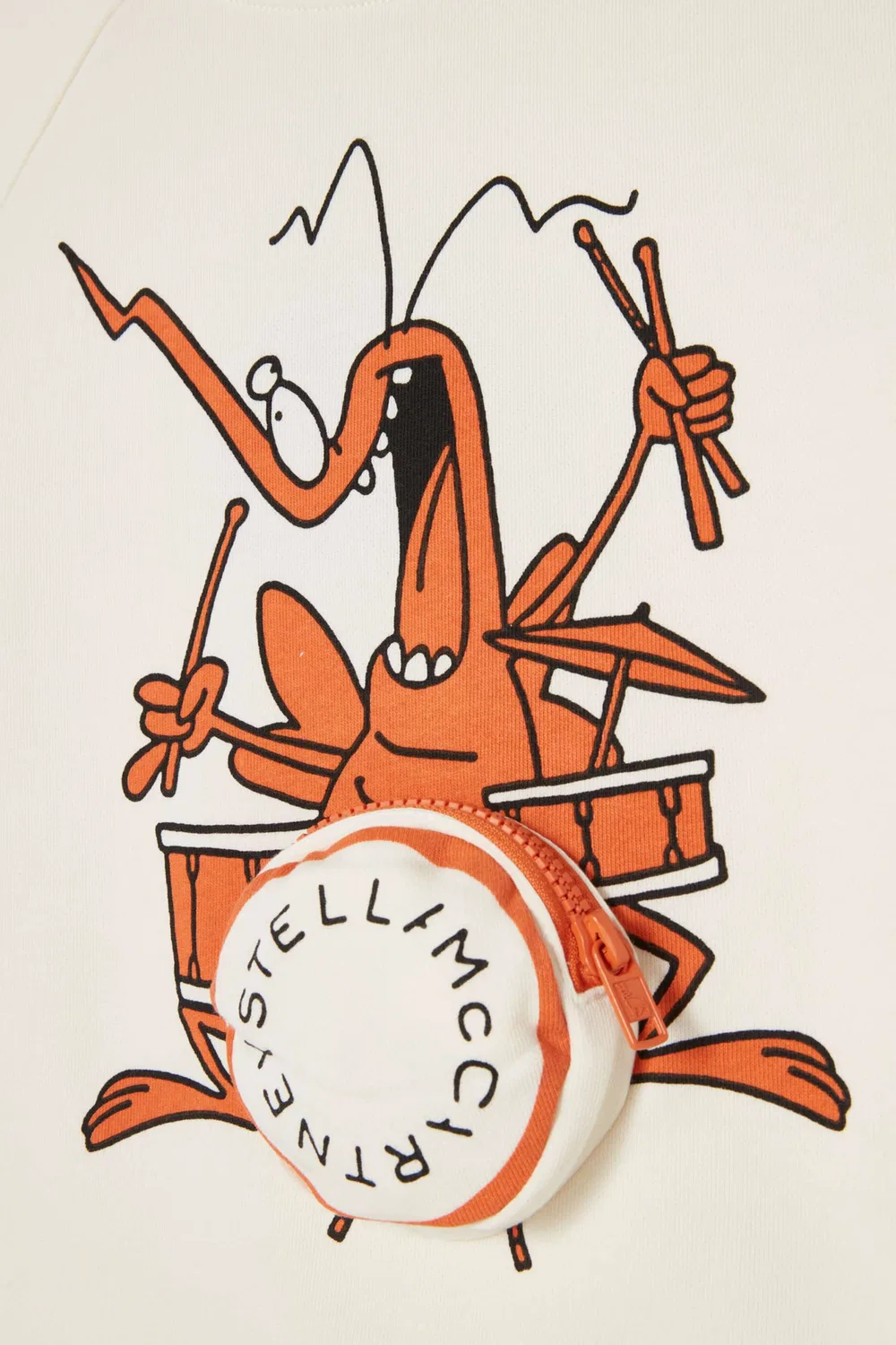 Свитшот с принтом Insect Playing Drums Stella McCartney — фото 3