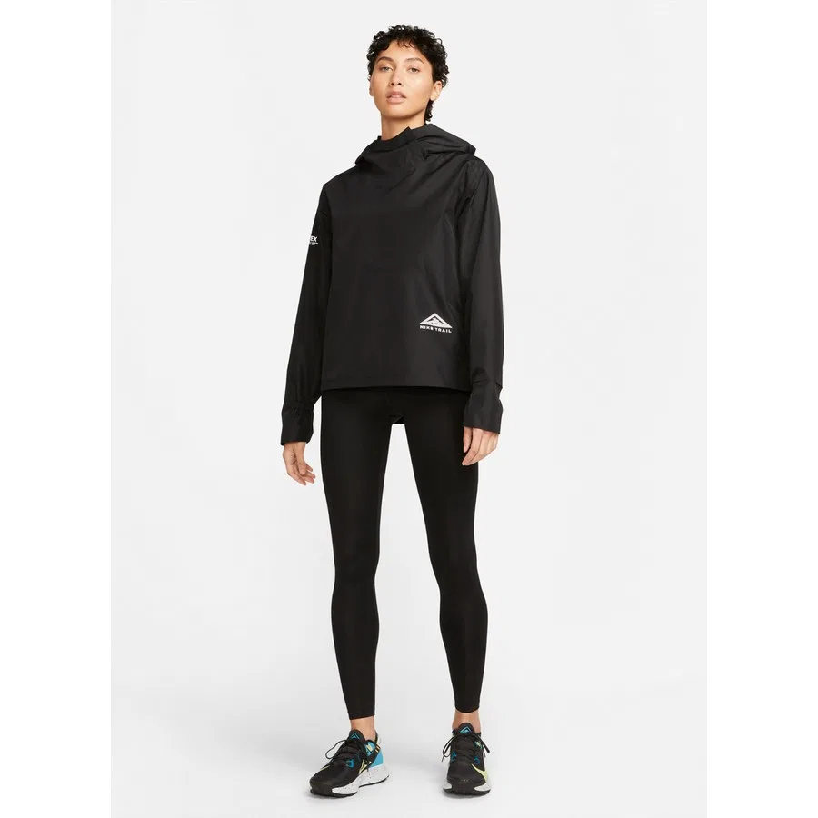 Женская куртка с принтом W NK TRAIL JKT GORE-TEX, Nike, Черно-серо-серебристый