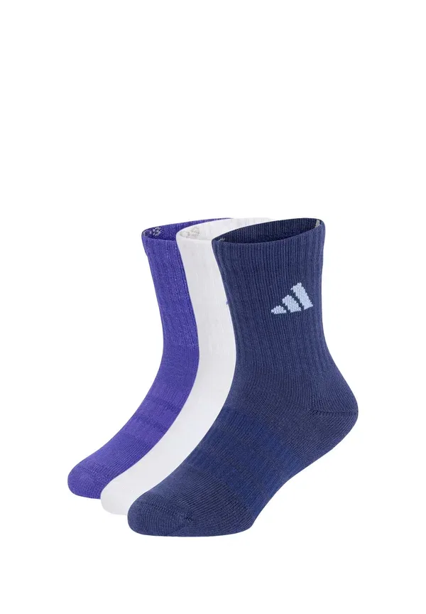 Детские носки Adidas Performance, белый/темно-синий/фиолетовый