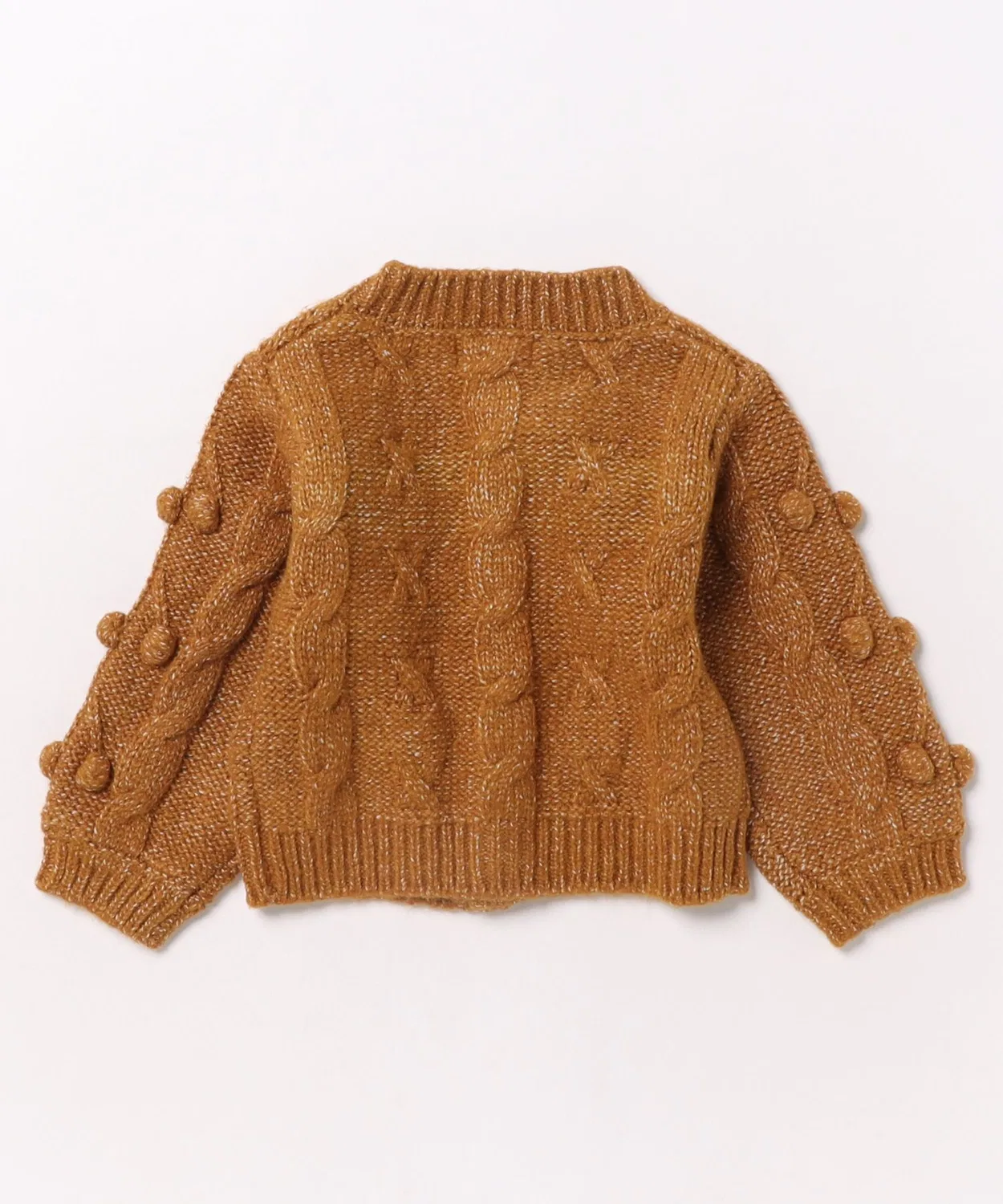 B.I.D. Детский кардиган с длинным рукавом модель Bobble Cardigan, бренд Rylee + Cru, Brown — фото 2