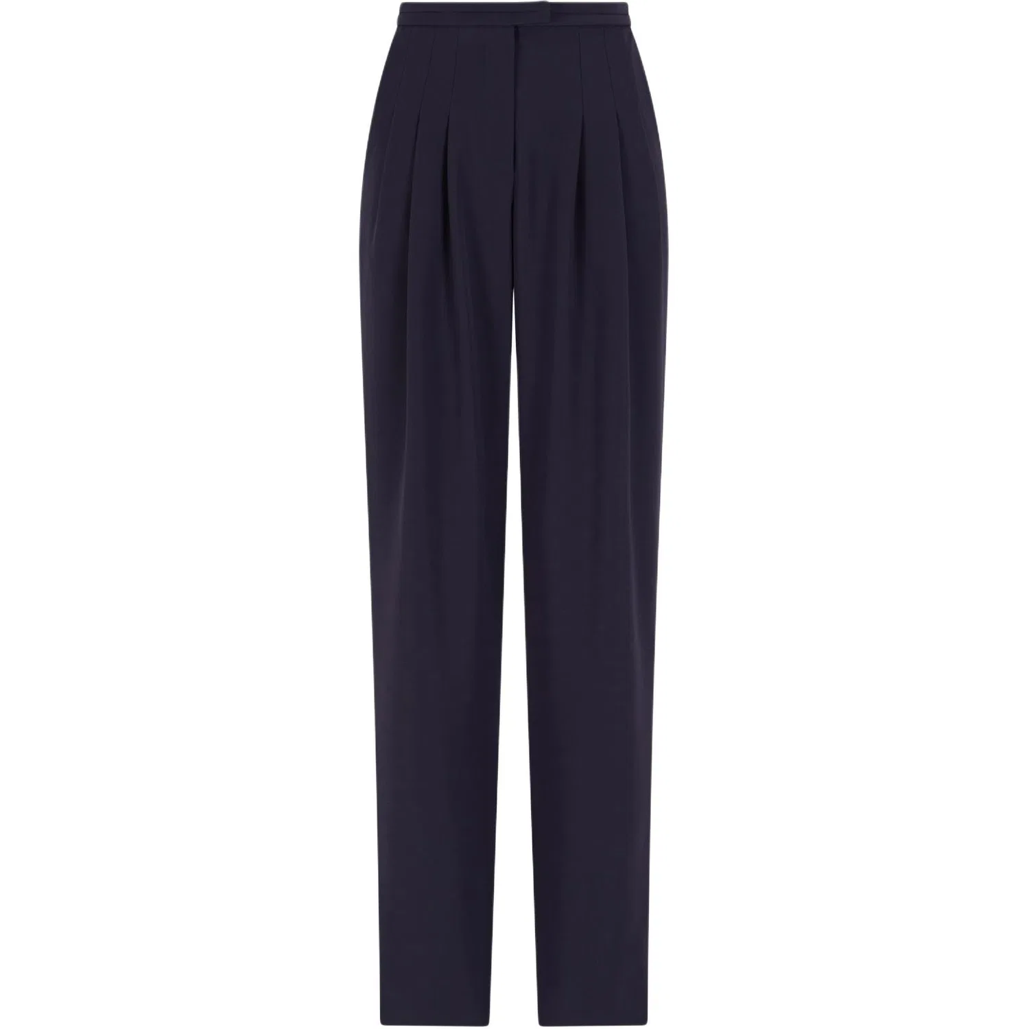 Женские брюки из технического кади EMPORIO ARMANI, Marine Blue