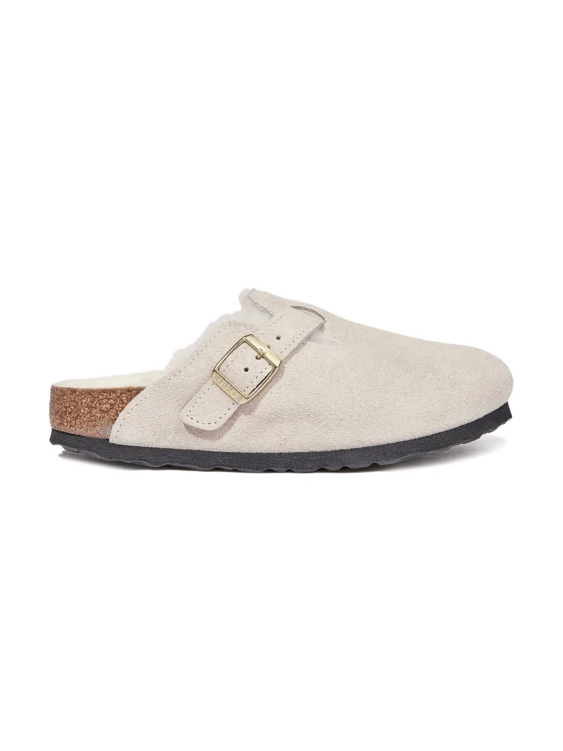Детские замшевые шлепанцы Birkenstock, нейтральные