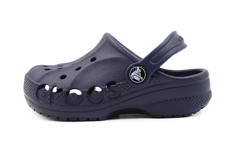Детские сандалии-клоги с принтом Classic Clog Crocs, Dark Blue (With Shoe Charms) — фото 3
