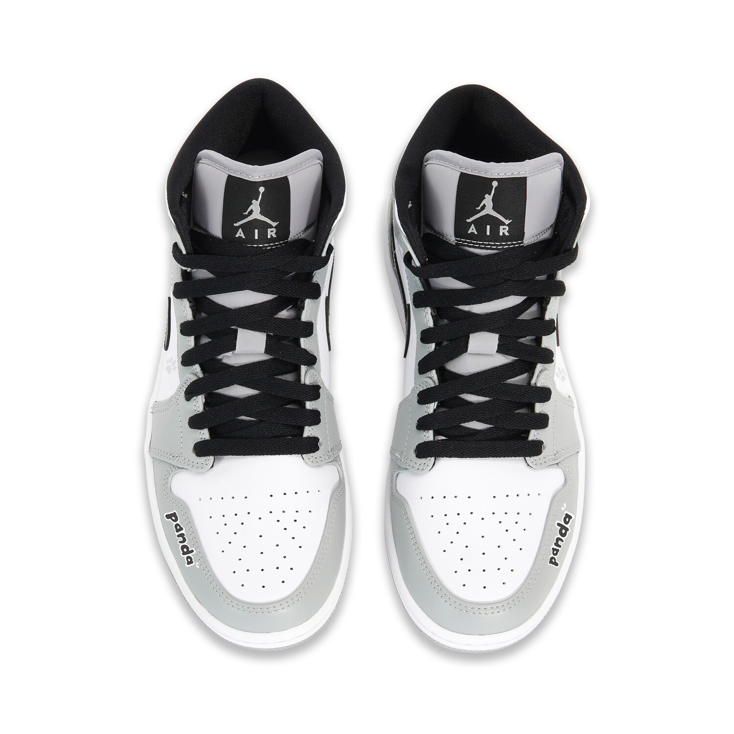 Баскетбольные кроссовки Air 1 Vintage Men Mid-Top White Grey Jordan — фото 4