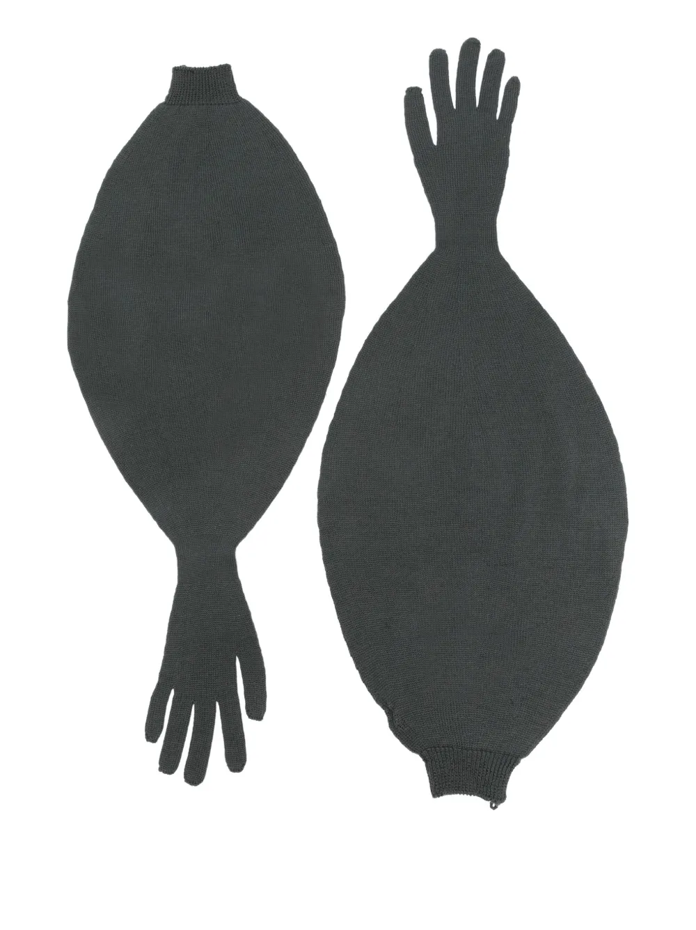 

Вязаные перчатки в стиле "пухлый хлопья" Paloma Wool, зеленый