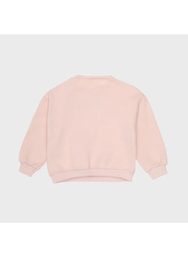 Худи детское с 3D-цветочным дизайном Zara, светло-розовый — фото 3