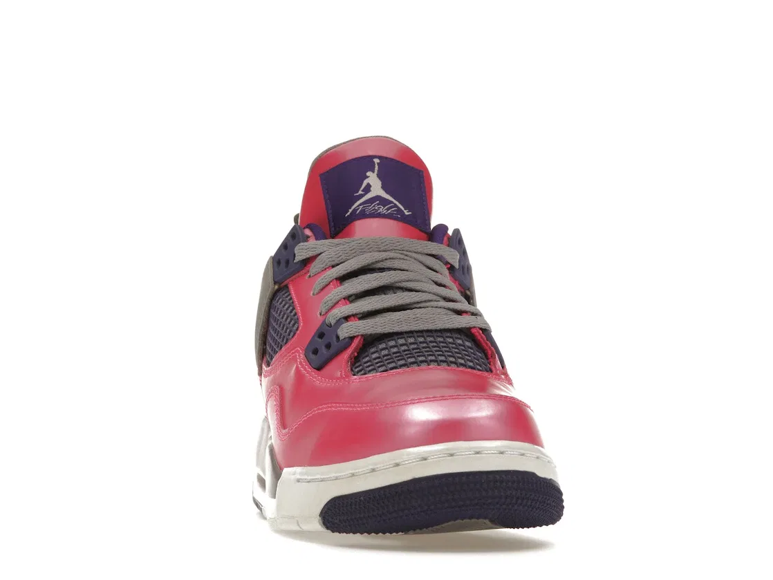Детские кроссовки Lifestyle Jordan 4 Retro, Pink Foil/White-Cement Grey-Electric Purple — фото 2