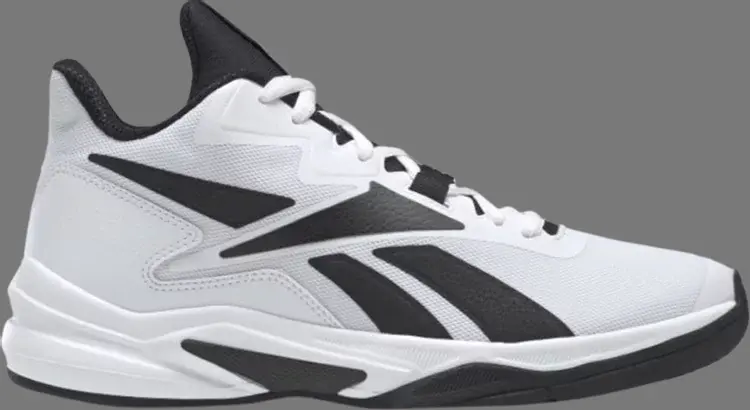 

Кроссовки more buckets 'white black' Reebok, белый