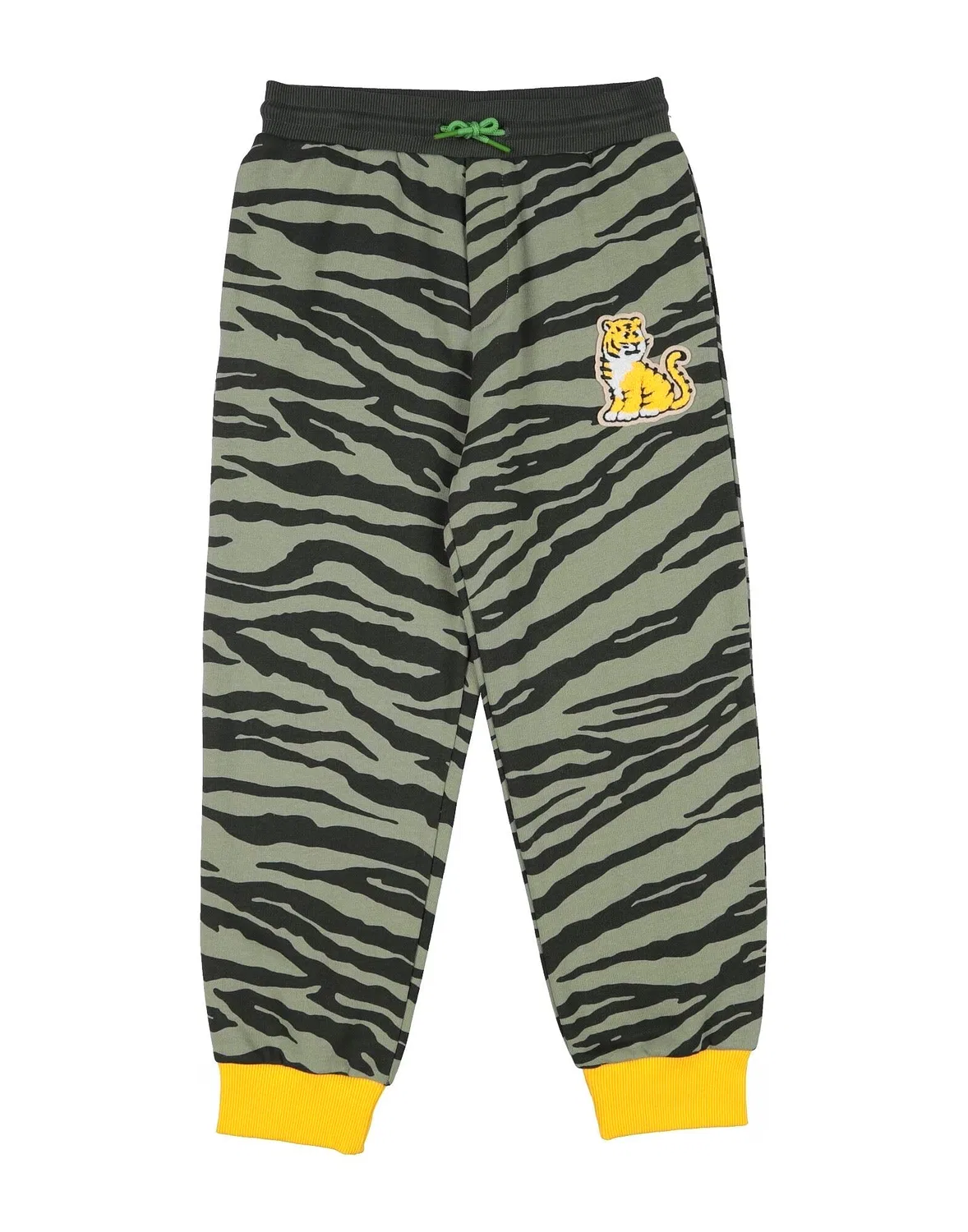 Детские брюки для мальчиков с принтом Kenzo Kids, светло-зеленый
