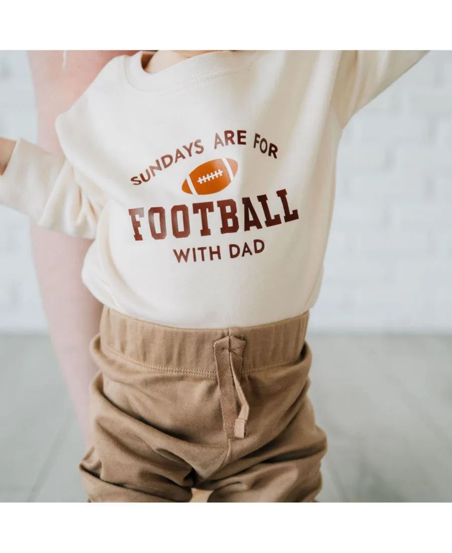 Боди-комбинезон с длинным рукавом Sundays Are For Football Sweet Wink, Natural — фото 3