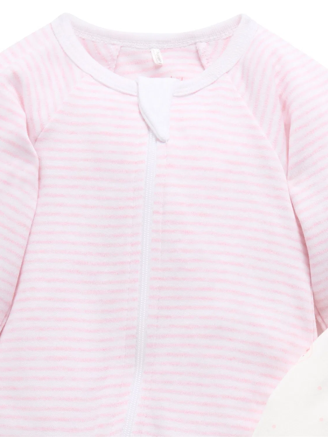 Комбинезон для новорожденных Purebaby Pale Pink Bear — фото 4