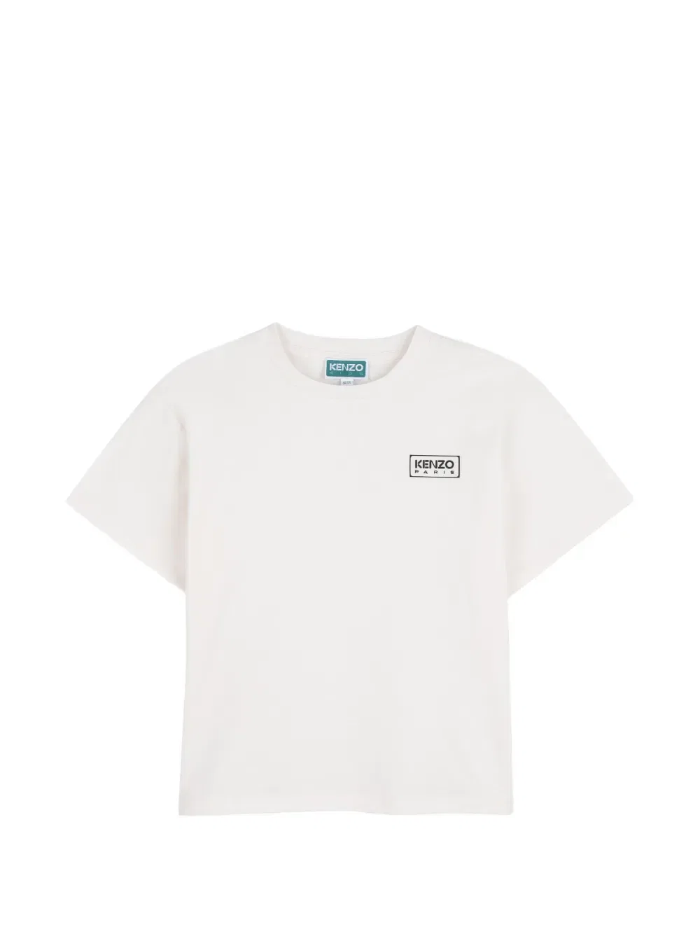 Хлопковая футболка с логотипом Kenzo Kids, белый