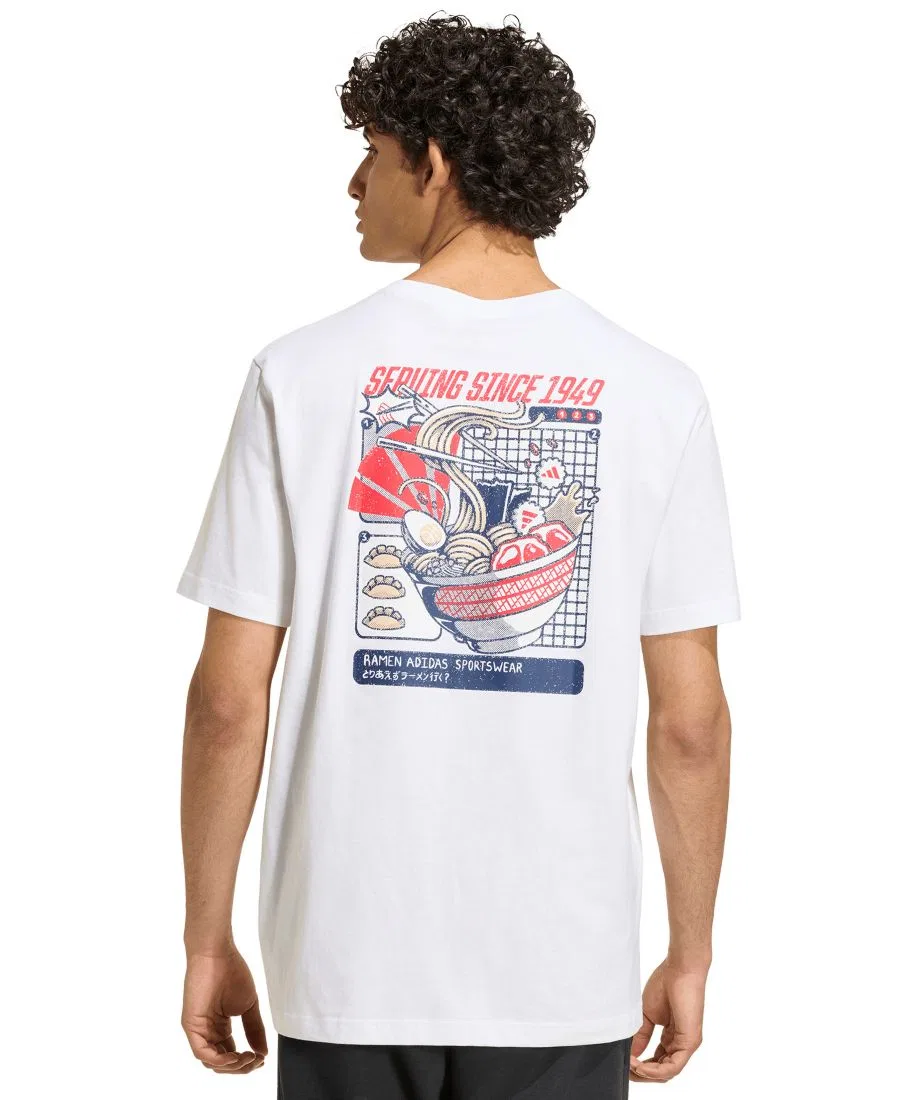 Футболка с принтом Ramen adidas, White