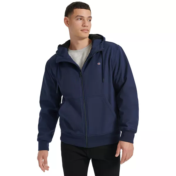 

Мужская худи на флисе с подкладкой из шерпы Champion, цвет peacoat